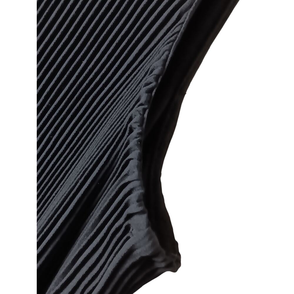 New with Tags Chico’s Black Label Pleated High Neck Dress Size 12 Black Modest - Picture 5 of 15